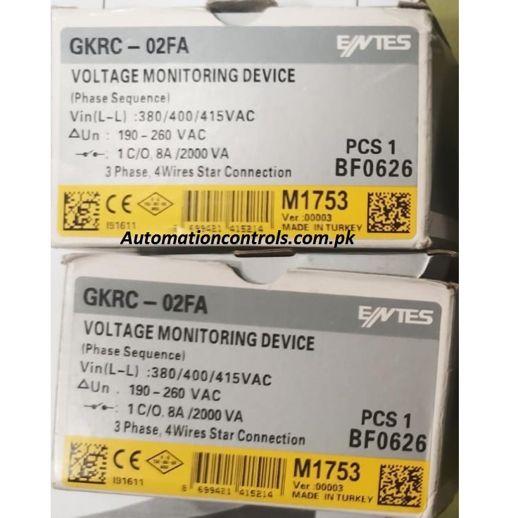 (Phase Sequence) Voltage Monitoring Device GKRC-02FA - Image 2