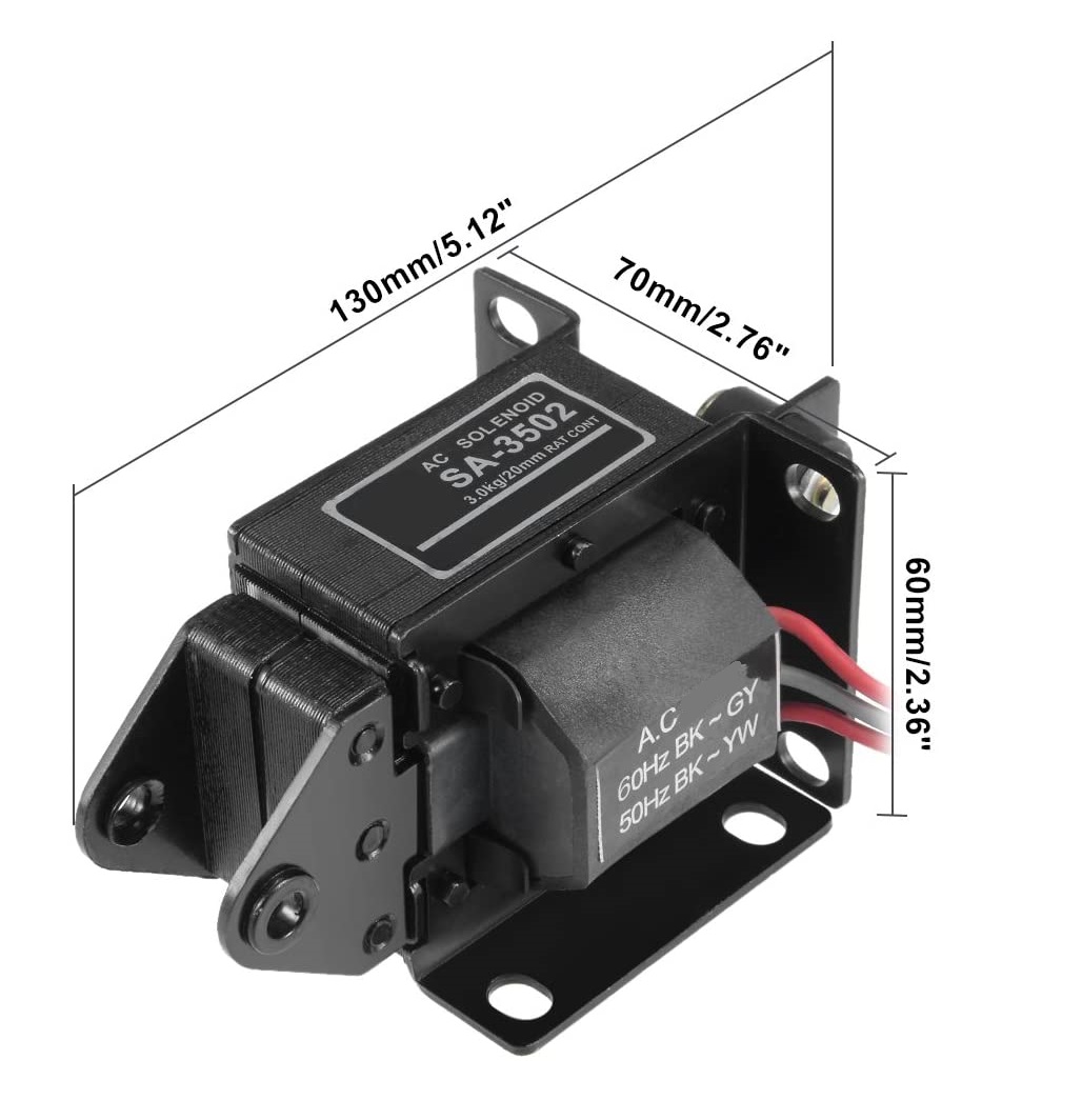 (SA-3502) AC Tractive Magnet Solenoid Electromagnet - Image 4