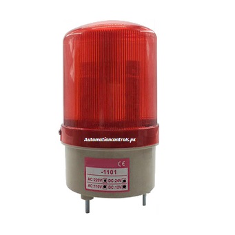 Revolving Warning Light (LTE-1101) Red (4 voltage in 1)