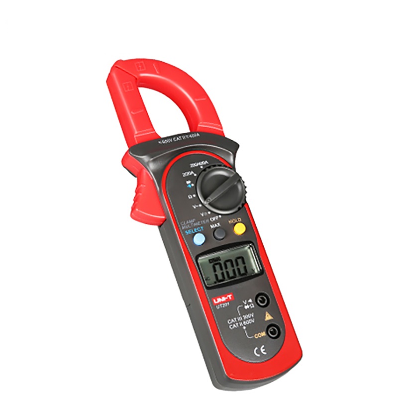 UNI-T (UT-201) Digital Clamp multimeter, automatic range meter, Ac/DC Volt, Ohm Tester