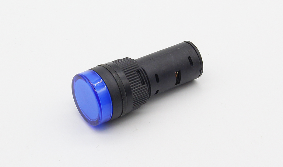 Pilot Panel Mount LED Indicator Light (16mm) blue (Pack of 10 Pcs)