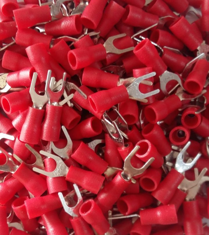 1.5mm Utype Red Insulated Thimble/ Cable Lug (Pack of 100 Pcs