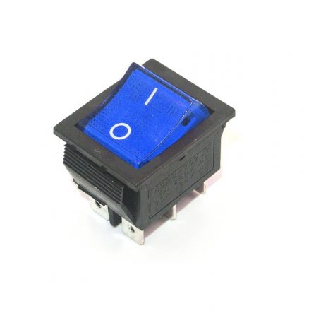 Rocker Boat ON/OFF Switch 6 Pin (KCD4) Blue (10 pcs)