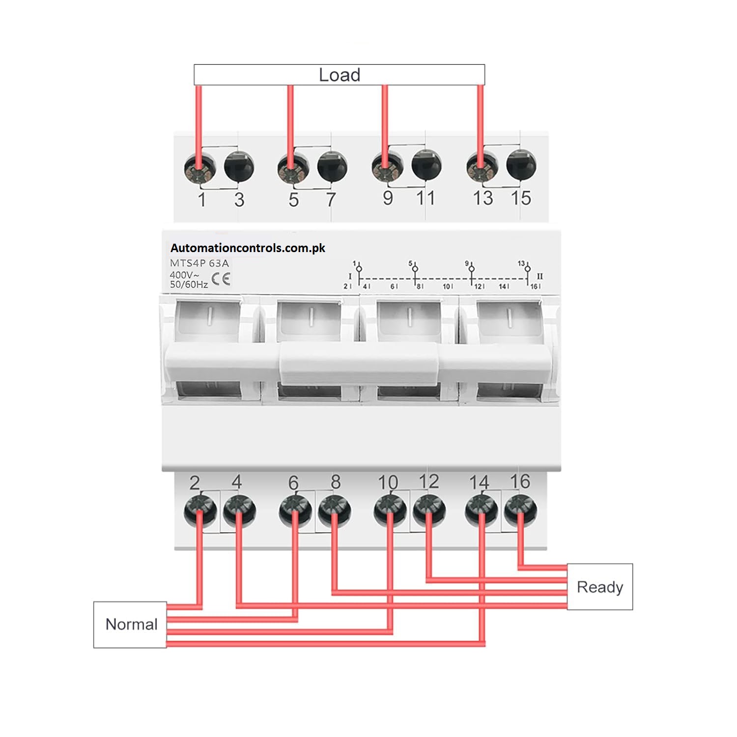 4pole 63A Change over Breaker Switch Centre OFF - Image 2