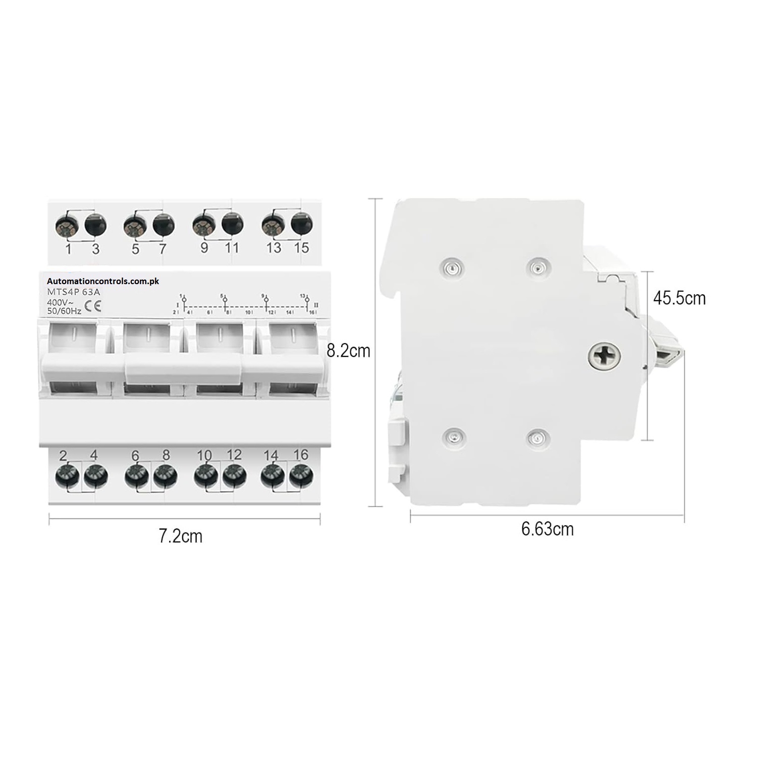 4pole 63A Change over Breaker Switch Centre OFF - Image 3