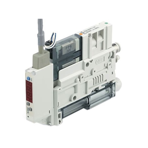 SMC (ZK2A12K5HL-08) Vacuum Ejector, 1.2mm nozzle , -91kPa 61L/mi