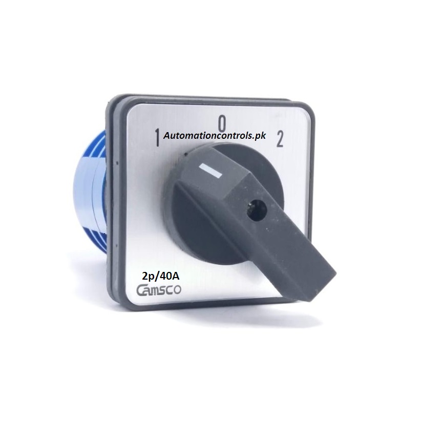 Camsco Rotary Change over Switch 40A 2pole ON/OFF/ON (1-0-2)
